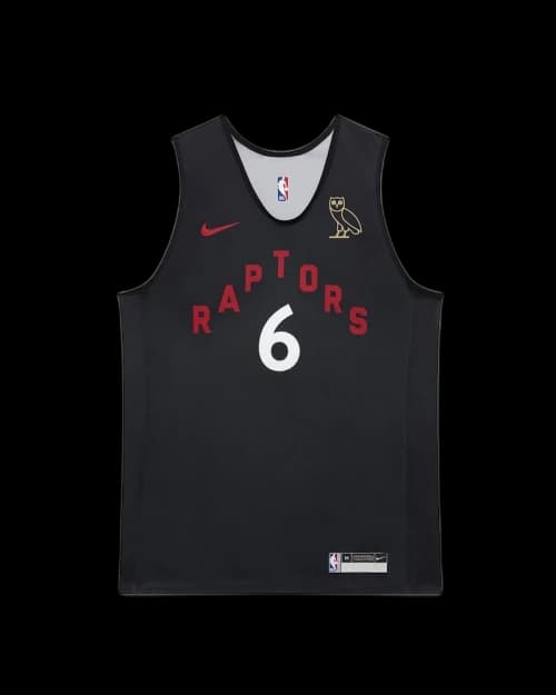 OVO x Raptors Practice Jersey Black/Grey