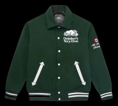 OVO x Roots Varsity Jacket Green