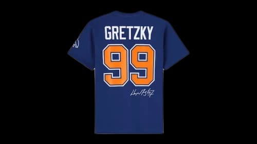 OVO x Wayne Gretzky T-shirt Blue