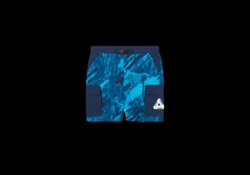 Palace Asymetric Real Tree Shell Shorts Blue