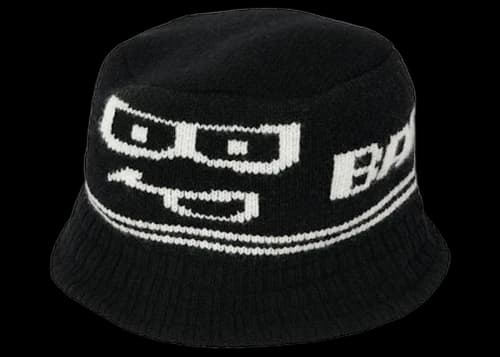 Palace Baddest Knitted Bucket Hat Black