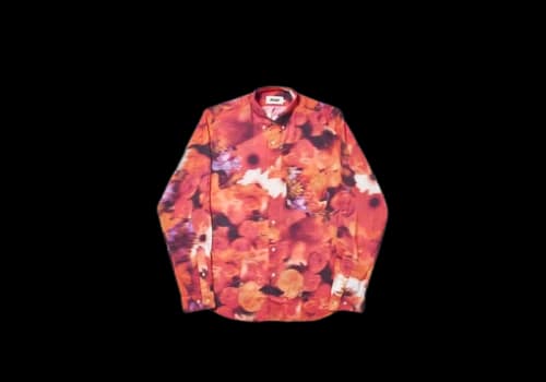 Palace Blurry Flower Shirt Orange