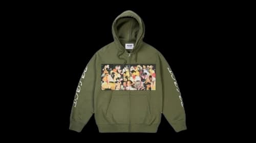 Palace Dick Jewell Zip Hoodie The Deep Green