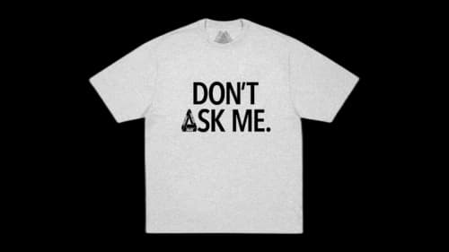 Palace Don't Ask T-shirt Grey Marl