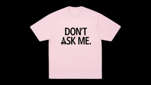 Palace Don't Ask T-shirt Sweet Pink
