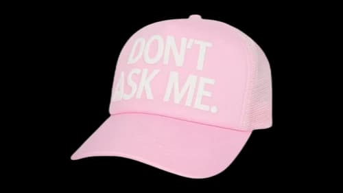 Palace Don't Ask Trucker Cap Sweet Pink