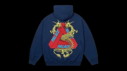 Palace Dragon Bones Tri Hood Navy
