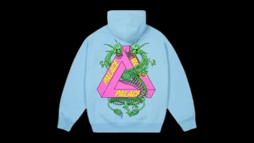 Palace Dragon Bones Tri Hood Skyline Blue