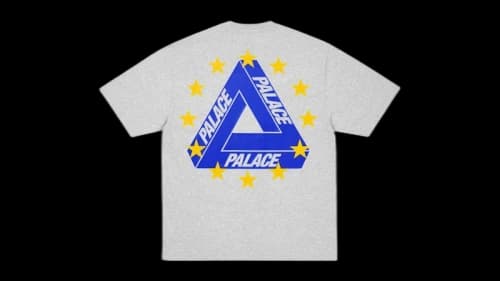 Palace Eu Tri T-Shirt Grey Marl