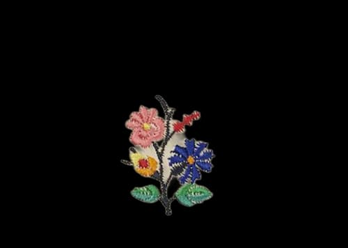 Palace Flower Stitch Cardholder White