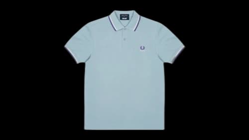 Palace Fred Perry Shirt Dusty Blue