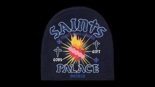 Palace Gods Gift Nein Cuff Beanie Navy