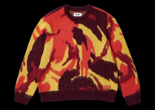 Palace Hairy Camo Knit Fire