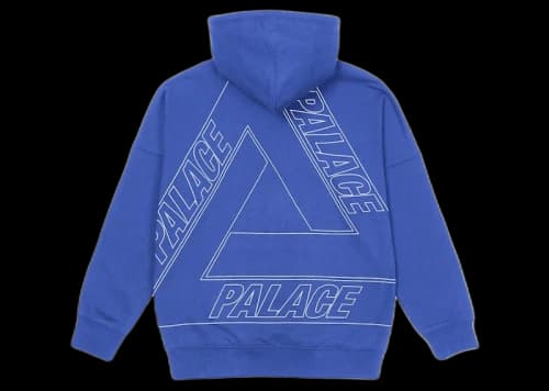 Palace Jumbo Tri-Ferg Drop Shoulder Hood Navy