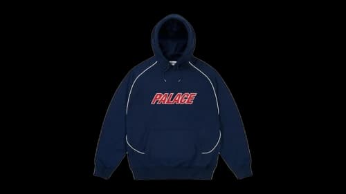 Palace Line It Up Hood Navy