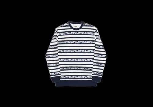 Palace Multi Lingual Crew Navy/White