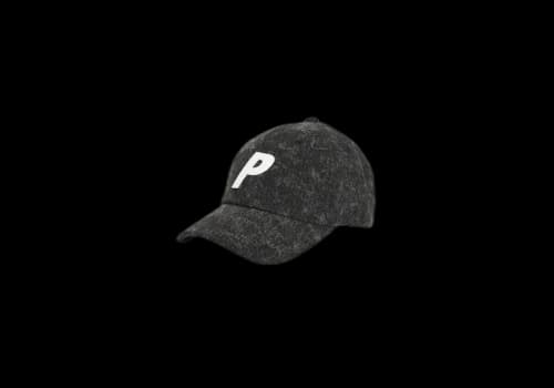 Palace P 6-Panel Acid Wash Black