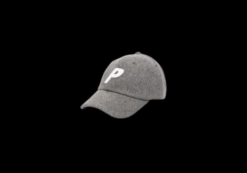Palace P 6-Panel Melton Wool Grey