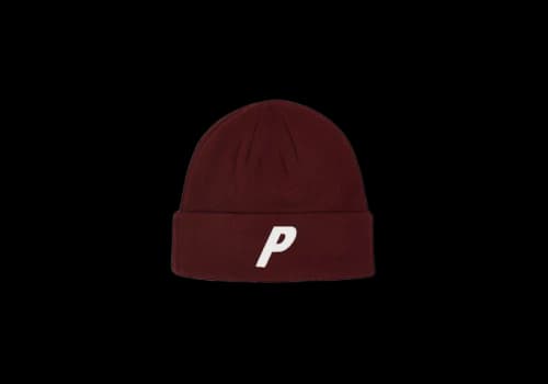 Palace P Beanie Burgundy