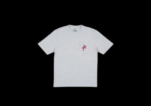 Palace P Man Pocket T-Shirt Grey Marl/Red