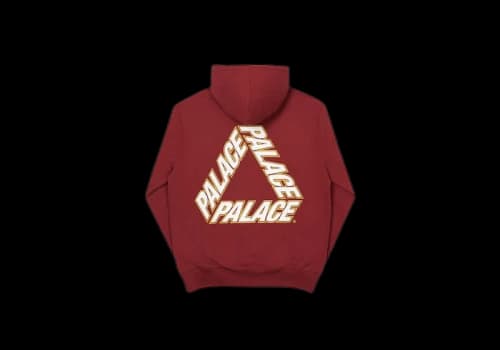 Palace P3 Team Hood Burgundy