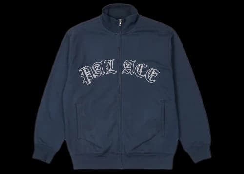 Palace Established Zip Funnel Navy