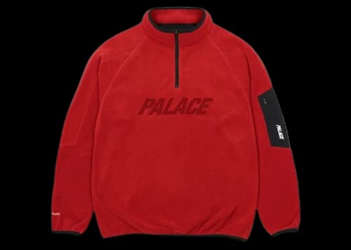 Palace Polartec 1/4 Zip Red