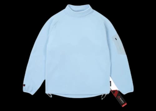 Palace Polartec Mock Neck Light Blue