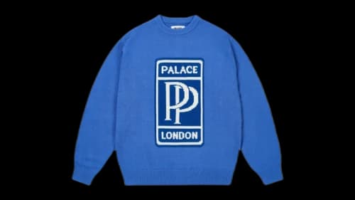 Palace PP Knit Sweater Blue