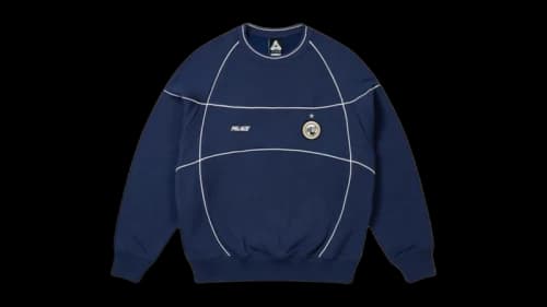 Palace Pro Team Piped Crew Navy