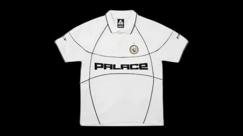 Palace Pro Team Piped Polo White