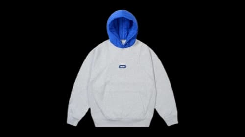 Palace Puffa Hood Grey Marl