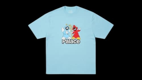 Palace Right And Wrong T-Shirt Skyline Blue