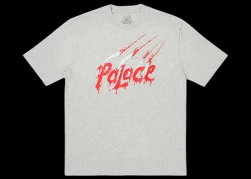 Palace Scratchy T-Shirt Grey Marl