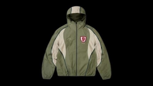 Palace Scrum Hooded Shell Jacket Olive