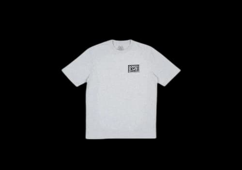 Palace Split T-Shirt Grey Marl/Blue