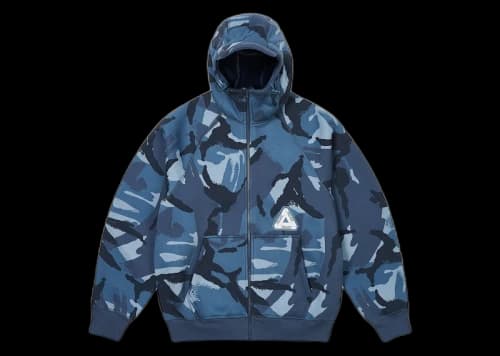 Palace Thermal Bonded Cap Hood (FW24) Blue DPM
