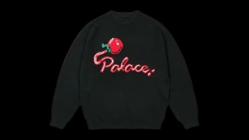 Palace Tommy Knit Black