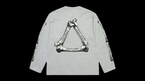 Palace Tri-Bone Longsleeve Grey Marl