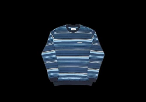 Palace Trim Rib Crew Blue