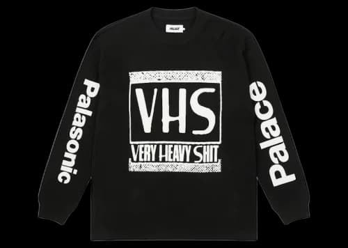 Palace VHS Thermal Longlseeve Top Black