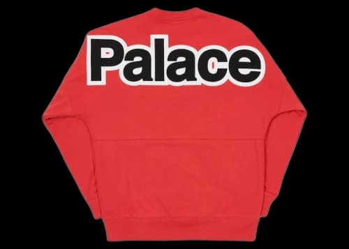 Palace Word Crew Red