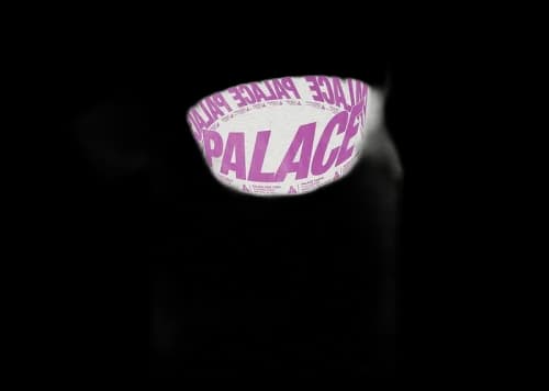 Palace Wrapper Logo T-Shirt Grey Marl