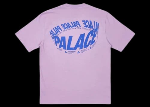 Palace Wrapper Logo T-Shirt Light Purple