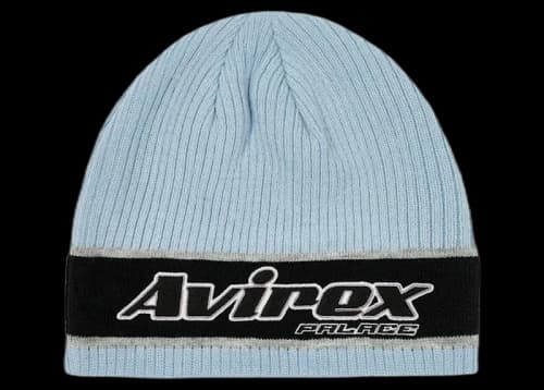 Palace x Avirex Nein Cuff Beanie Chill Blue