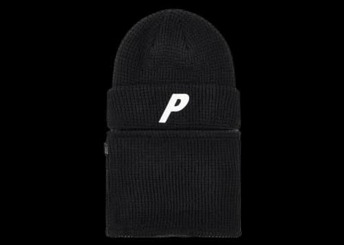 Palace Zip Off Facewarmer P Beanie Black