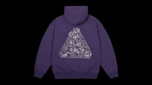 Palace Zodiac Tri-Ferg Hood Purp