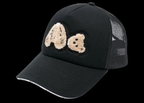 Palm Angels Bear-Motif Trucker Cap Black