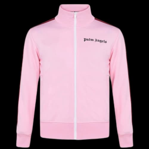 Palm Angels Funnel Zip Track Jacket Pink