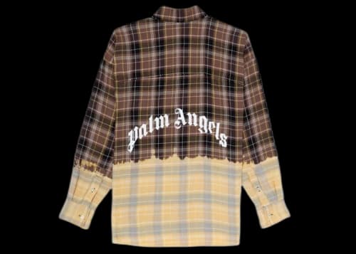 Palm Angels Loose Overshirt Brown